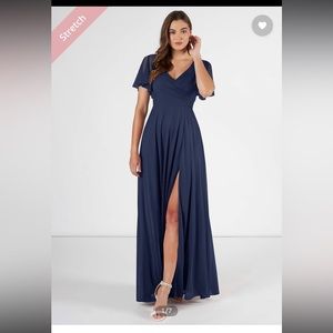Azazie Dark Navy Bridesmaid Dress